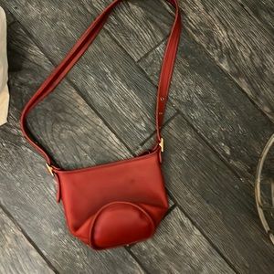 Vintage Coach red Maggie small duffle bucket bag 9019